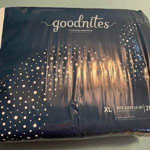 Girls Size XL Goodnites ~ 21 count